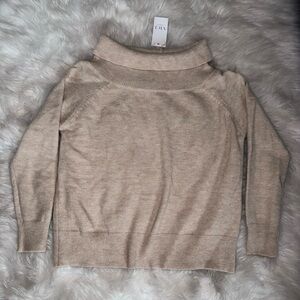 Vici Soft Beige Cowl Neck Sweater